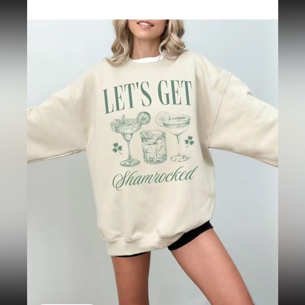 Let’s get‎ shamrocked crewneck size large NWOT